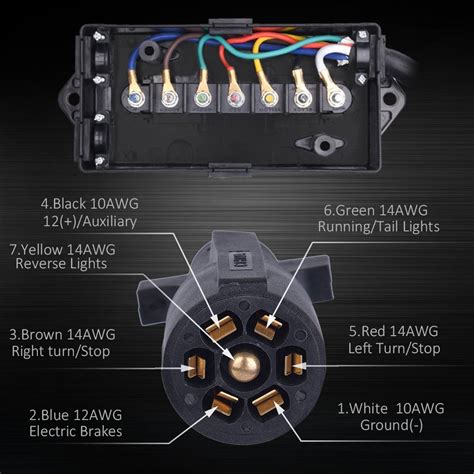 bumper trailer 6 way junction box|spectro trailer junction box.